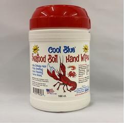 Cool Blue Seafood Boil Hand Wipes